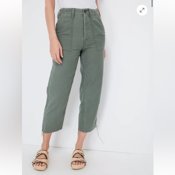 MOTHER Denim - MOTHER Ankle Cropped Jeans in Sage